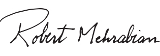 Dr. Robert Mehrabian Signature